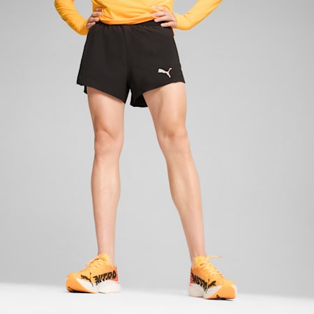 남성 러닝 울트라위브 벨로시티 3" 스프린트 쇼츠<br>RUN ULTRAWEAVE VELOCITY 3" SPLIT SHORT, PUMA Black-Q3, small-KOR