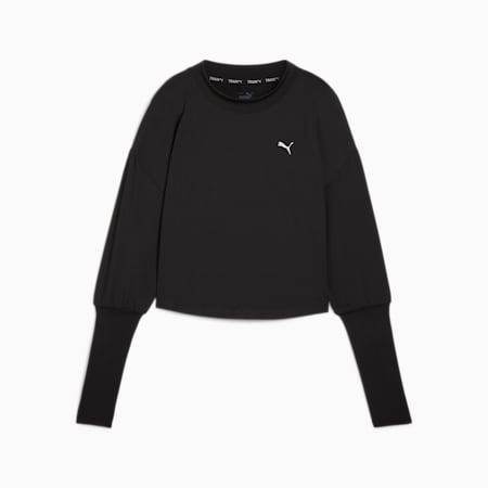 STUDIO CLOUDSPUN Crewneck Women, PUMA Black, small