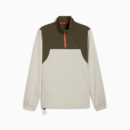 PUMA FIT Trend Men's Woven Jacket, Dark Olive, small-AUS