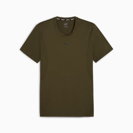 CLOUDSPUN zacht T-shirt voor heren, Dark Olive, small