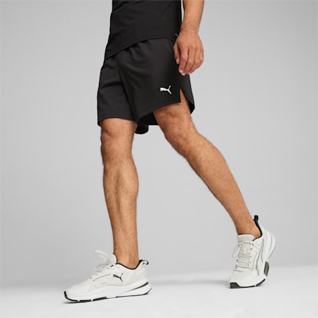 ENERGY 7-Stretch Men's Woven Shorts, PUMA Black, small-AUS