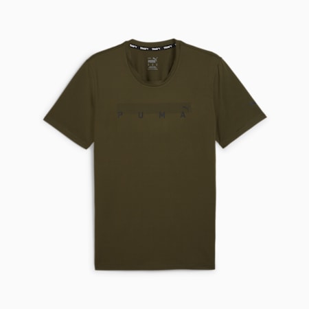 PUMA FIT CLOUDSPUN Men's Tee, Dark Olive, small-NZL