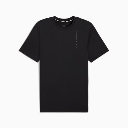 T-shirt in mesh STUDIO CLOUDSPUN da uomo, PUMA Black, small