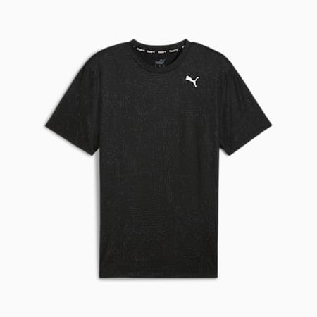 STUDIO CLOUDSPUN T-shirt met all-over-print voor heren, PUMA Black, small