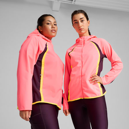 PUMA RUN Rain Jacket Women, Sunset Glow, small