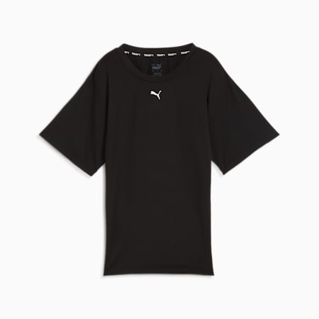 CLOUDSPUN T-shirt voor dames, PUMA Black, small