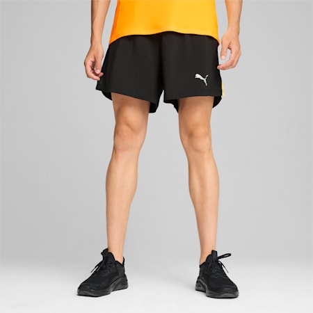 PUMA RUN Fav Velocity Men's 2-in-1 Shorts, PUMA Black-Sunset Glow, small-AUS