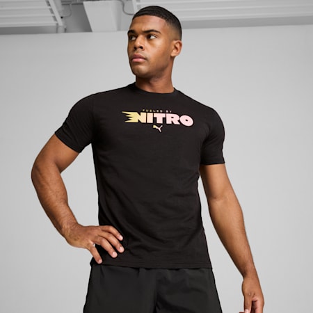 Graphic NITRO™ Men's Tee, PUMA Black, small-AUS