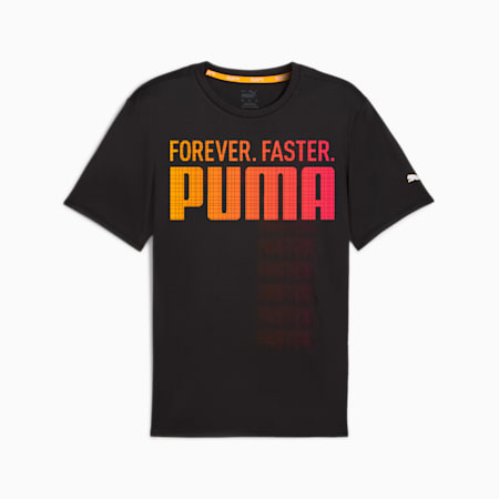 RUN FAV "Forever. Faster.'' T-shirt voor heren, PUMA Black, small