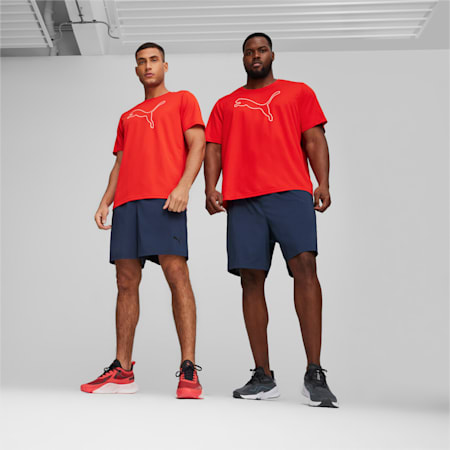 Performance Cat Training Tee Men, PUMA Red, small-SEA