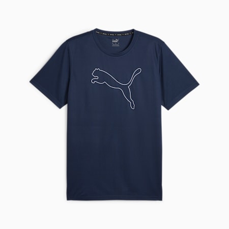 Performance Cat Training Tee Men, Club Navy, small-SEA