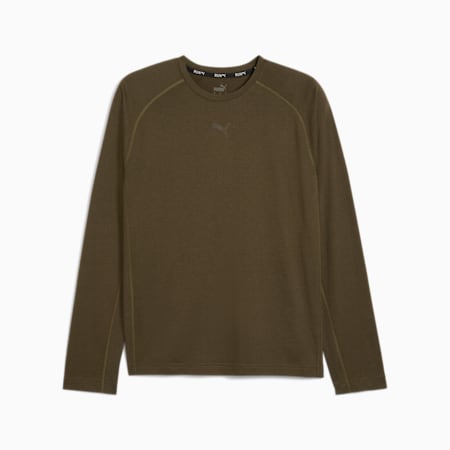 RUN Long Sleeve Tee Men, Dark Loden, small