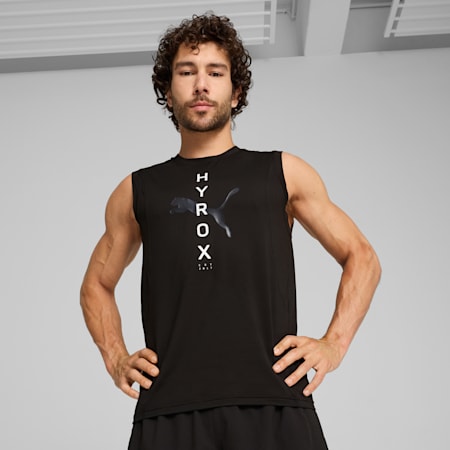 PUMA x HYROX CLOUDSPUN Tank Men, PUMA Black, small-AUS