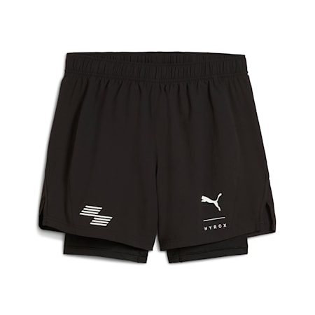 PUMA x HYROX 2-in-1 Shorts Men, PUMA Black, small-AUS