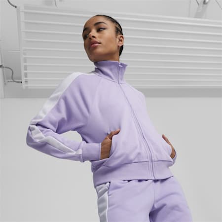 Iconic T7 Women's Track Jacket, Vivid Violet, small