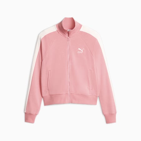 Iconic T7 Women's Track Jacket, Peach Smoothie, small