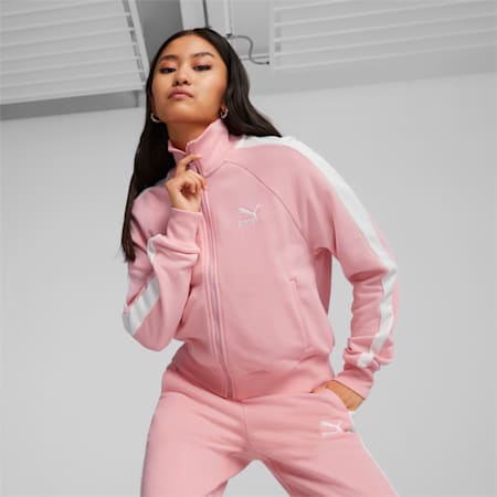 Iconic T7 Women's Track Jacket, Peach Smoothie, small-AUS