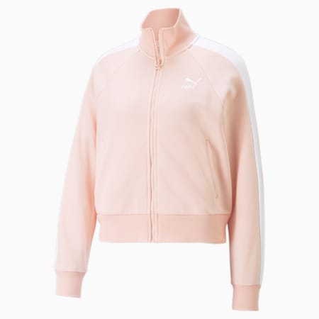 Iconic T7 Women's Track Jacket, Rose Dust, small-DFA