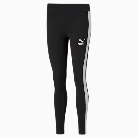 Leggings Iconic T7 de talle medio para mujer, Puma Black, small