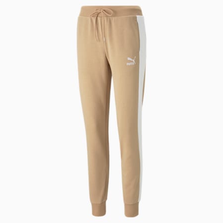 Iconic T7 Women's Track Pants, Dusty Tan, small