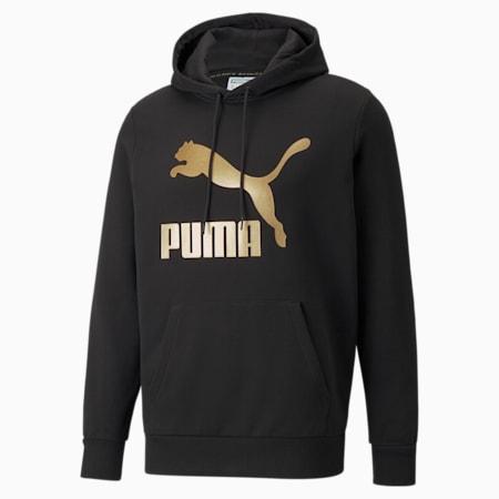 클래식 Logo 후드 티/Classics Logo Hoodie TR, Puma Black-Gold, small-KOR