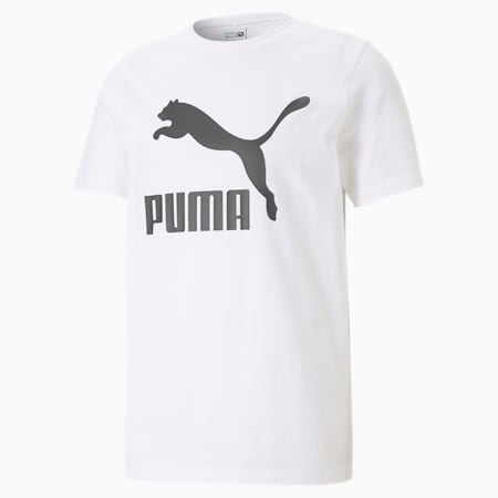 Kaus Pria Logo Classics, Puma White, small-IDN