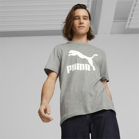 T-Shirt Classics Logo homme, Medium Gray Heather, small-DFA
