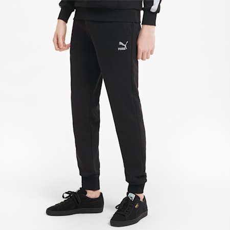 Classics Cuffed Men's Sweatpants, Puma Black, small-PHL