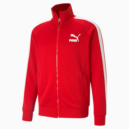 Iconic T7 Men's Track Jacket, High Risk Red, small-DFA
