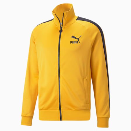 Iconic T7 Men's Track Jacket, Spectra Yellow, small