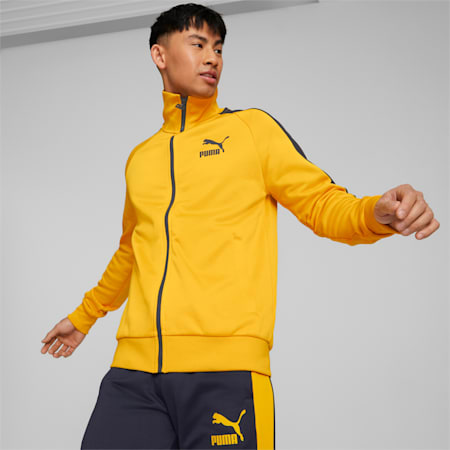 Iconic T7 Men's Track Jacket, Spectra Yellow, small
