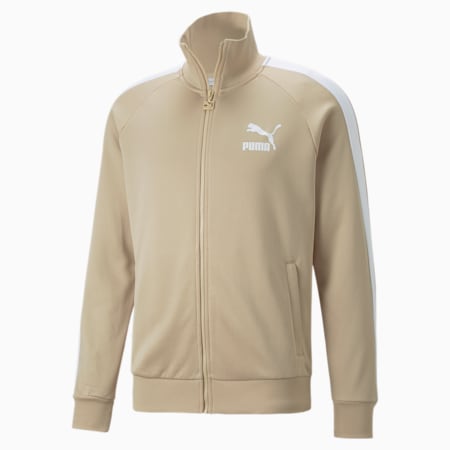 Iconic T7 Men's Track Jacket, Light Sand, small