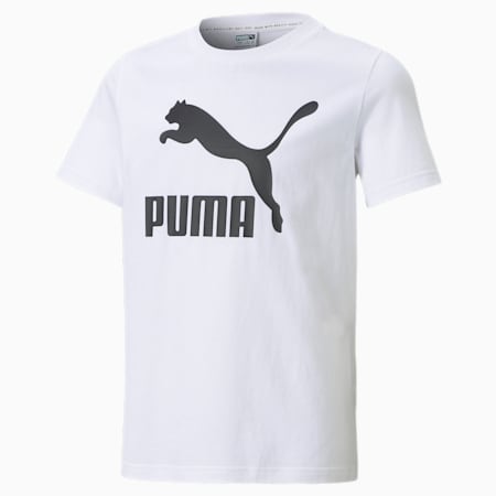 PUMA Camiseta con gráficos amplificados para niños (S, Puma Negro Blanco),  Puma, Negro, Blanco