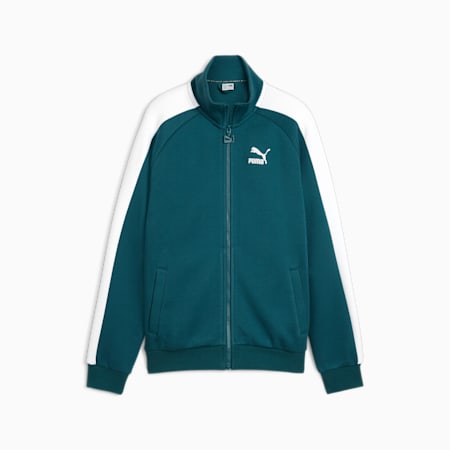 Iconic T7 Track Jacket Youth, Cold Green, small