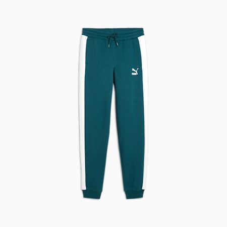 Iconic T7 Track Pants - Youth 8-16 years, Cold Green, small-AUS