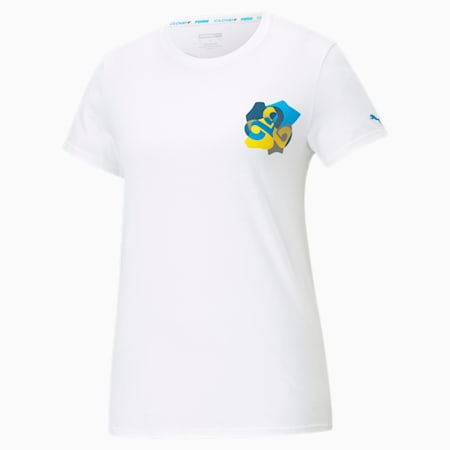 Cloud 9 Jigsaw Women's T-Shirt, Puma White, small-IND