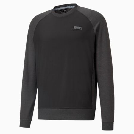 puma stripe crew neck sweater