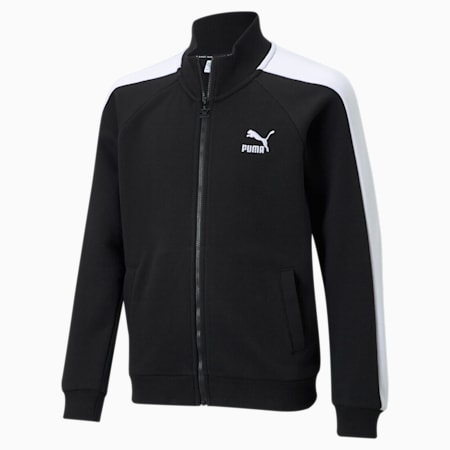 Classics T7 Track Jacket Youth, Puma Black, small-THA