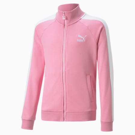 Classics T7 Youth Track Jacket, PRISM PINK, small