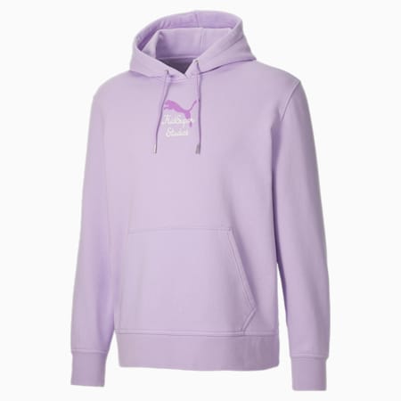 Purple puma hoodie mens clearance