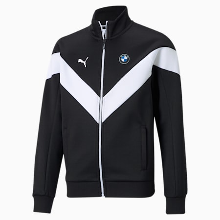 BMW M Motorsport MCS Youth Track Jacket, Puma Black, small-SEA