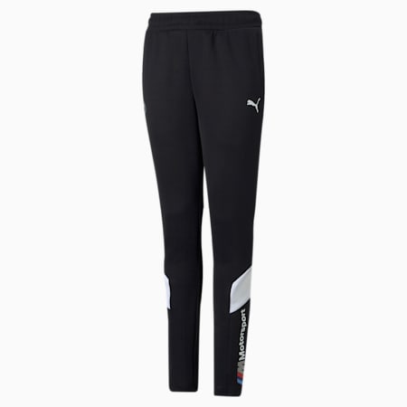 BMW M Motorsport MCS Youth Track Pants, Puma Black, small-SEA