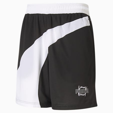 Flare Men's Basketball Shorts, Puma Black, small-SEA