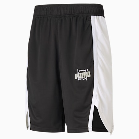 Curl Men's Basketball Shorts, Puma Black, small-PHL