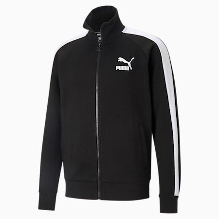 Iconic T7 Double Knit Men's Track Jacket, Puma Black, small