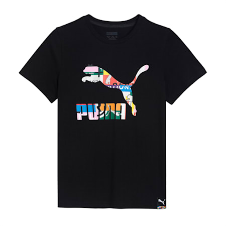 PUMA International Kid's   T-shirt, Puma Black-game, small-IND