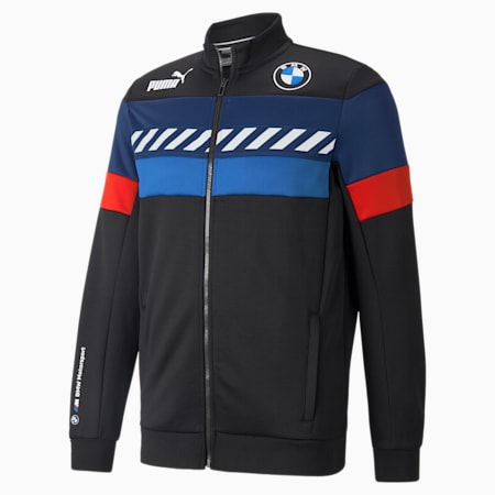 BMW M Motorsport Regular Fit Men's Speed Driver Series Track Jacket, Puma Black, small-IND