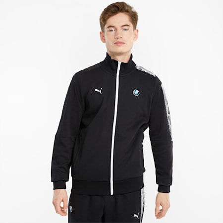 BMW M Motorsport T7 Full-Zip Men's Jacket, Puma Black, small-PHL