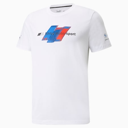 BMW M Motorsport Logo Men's Tee+, Puma White, small-PHL