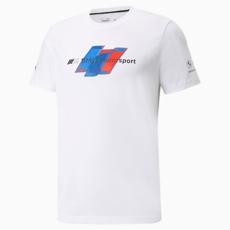 BMW M Motorsport Logo Men's Tee+, Puma White, small-SEA